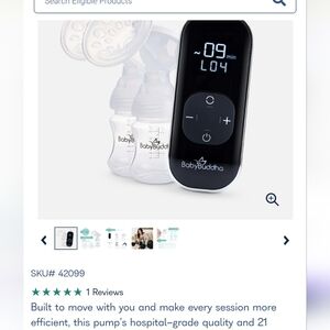 NEW BabyBuddha 2.0 Double Electric Breast Pump Complete Kit
